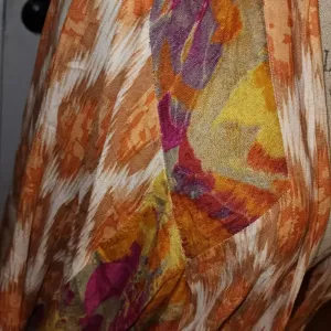 Anthropologie Womens Orange Open Front Top Blouse One‎ Size thumbnail 3