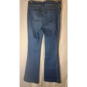 Spanx Flare Leg Pull-On Jeans in Vintage Indigo Women's sz. L thumbnail 4