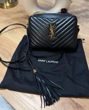 Saint Laurent Lou Black YSL Camera Bag with Tassel Crossbody thumbnail 1