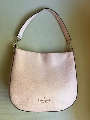 Kate Spade Lexy Large Hobo Shoulder Bag Chalk Pink Leather NWOT thumbnail 1