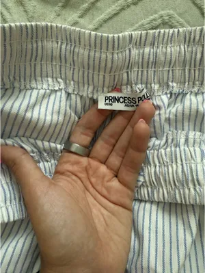 Princess Polly Striped Pants Blue & White thumbnail 2