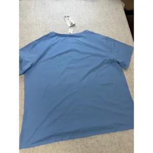 Members Mark Womens Active Tee XXL‎ Blue Short Sleeve Moisture Wicking Relax Fit thumbnail 4