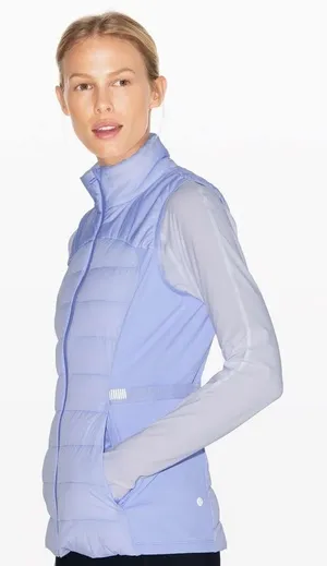 Lululemon Down For It All Vest‎ Lavender Dusk Purple Blue W4AQLS thumbnail 1