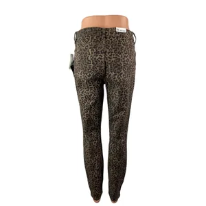 NEW William Rast Wild Cheetah Leopard Beige High Rise Skinny Denim Jeans Size 29 thumbnail 5