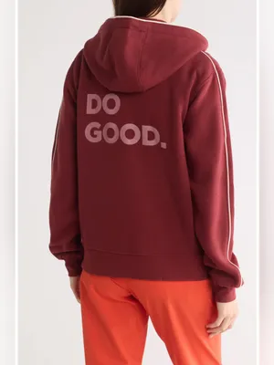 cotopaxi Do Good Organic full zip Hoodie burgundy XL streetwear loungewear fall thumbnail 2