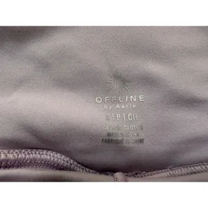 OFFLINE Aerie Floral Running Shorts Womens Small Pink Brown Excellent High Rise thumbnail 2