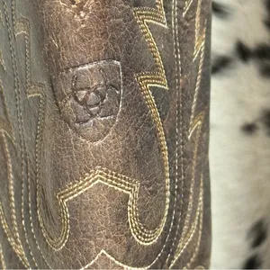 Ariat Heritage Leather Round Toe‎ Western Boots Size 8.5 T1 thumbnail 4