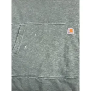 Carhartt Women's Newberry Cowl Neck Hoodie‎ Green Pullover M *bleach Spot Show thumbnail 3