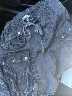 Angel Kiss Acid wash shorts thumbnail 3