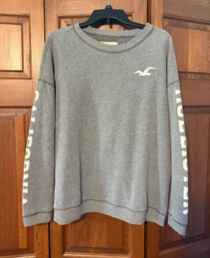 Hollister Grey Crewneck Oversized thumbnail 1