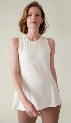 Athleta Air Out Cinch Tank in Magnolia White XL thumbnail 1