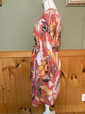 Elizabeth and James Marika "Uptown Garden" 100% Cotton dress size XL NWT thumbnail 4