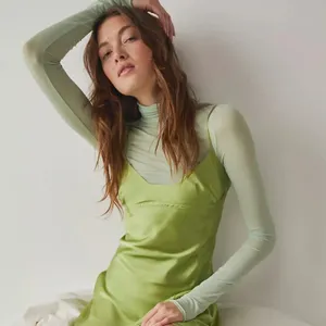Free People intimately fp under it all long sleeve bodysuit NWT green thumbnail 4