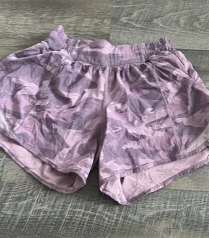 Purple camo, Lululemon shorts thumbnail 1