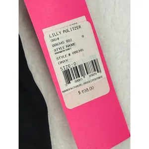 Lilly Pulitzer Harmon Shift Dress Onyx Black Lace High Neck 006345 Womens Size 0 thumbnail 2