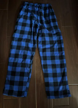 Blue Plaid Pajama Pants thumbnail 2