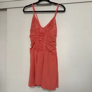 Outcast NEW Lucia Corset Mini Dress Coral thumbnail 2