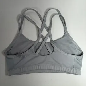 Nike Large Indy Sports Bra Light Grey Dri-FIT Strappy AQ8686-100 Activewear thumbnail 4