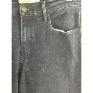Levi's 505 Straight Jeans Womens 28 Dark Wash Blue Indigo Excellent‎ Denim thumbnail 2