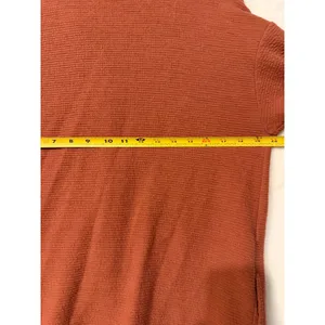 Madewell Waffle Knit Shirt Jacket Terracotta Rust Button Down ND852 Womens Small thumbnail 9