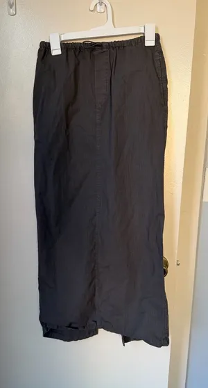 Zara Black Maxi Skirt with Elastic Waist thumbnail 1