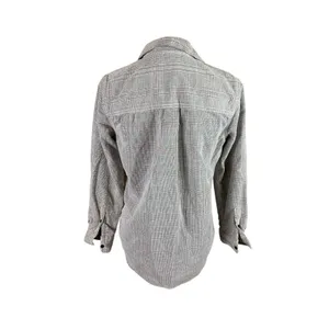 Madewell Lightweight Plaid Button Up Shirt‎ Gray Orange Long Sleeve Small thumbnail 2