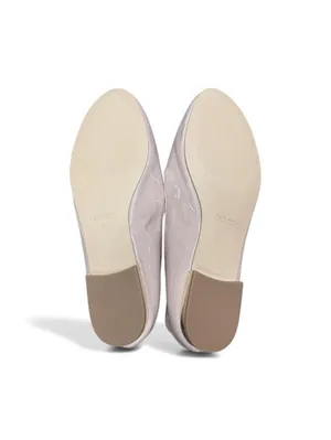 (RC) Zara Women's Blush Pink Patent Leather Flat Loafers Gold Heel Size 41 EUR thumbnail 3