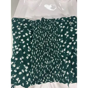 Reformation Green Ditsy Floral Tie Shoulder Smocked Cami Top Women Size 12 Boho thumbnail 4