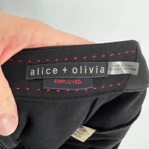 Alice + Olivia Employed Black Peplum‎ Pencil Skirt Size 6 Silk Lining thumbnail 4