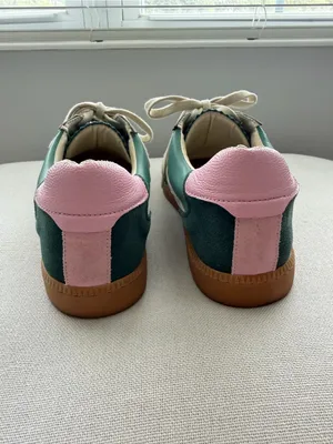 Dolce Vita Green and Pink Lace-Up Sneakers Size 7 thumbnail 5