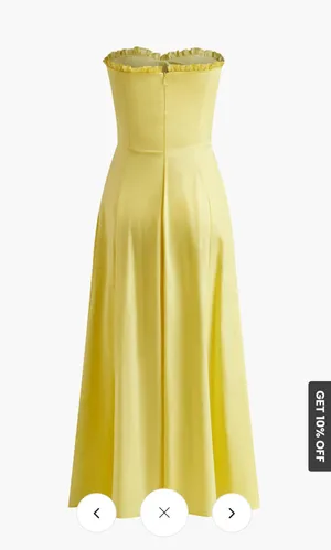 Commence Strapless Dress In Red thumbnail 3