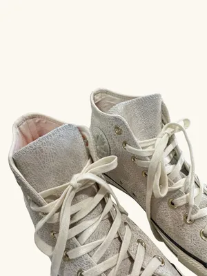 Converse Chuck Taylor All Star Hi Top Metallic Iridescent Crackle Leather 10 thumbnail 6