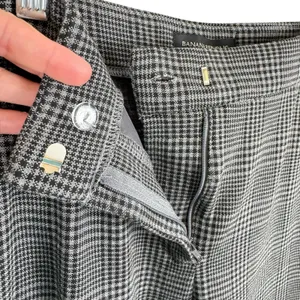Banana Republic Black White Houndstooth Cropped High Rise Dress Pants Trousers 8 thumbnail 3