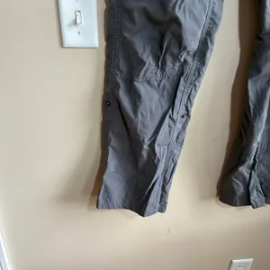 Kuhl gray heathered pants straight leg women's size 12 regular comfort nylon thumbnail 2