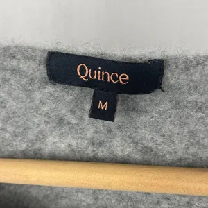 Quince 100% Cashmere Gray Cropped Crew Neck Sweater M thumbnail 7