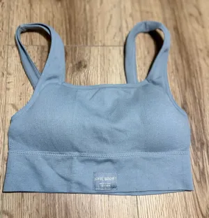 Steve Madden‎ Light Blue Ribbed Bralette Tank thumbnail 1