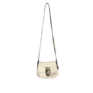 Coach Cream Leather Flap Buckle Crossbody Bag‎ Gold Accents thumbnail 6
