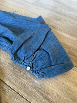 Old Navy Tiered Swing Long-Sleeve Denim Top thumbnail 7