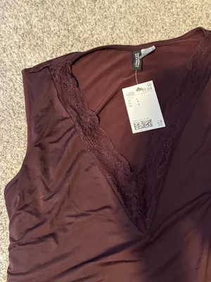 H&M bodysuit tank top lace thumbnail 4