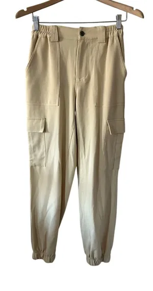Nordstrom BP Cream Cargo Joggers Size Small thumbnail 1