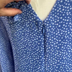 INC Blue Polka Dot Dress Long Sleeve Retro Vintage Inspired Size‎ M thumbnail 6