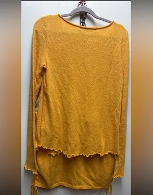 Free People FP beach Cabo sweater knit lettuce hem top and skirt set. Size XL thumbnail 2