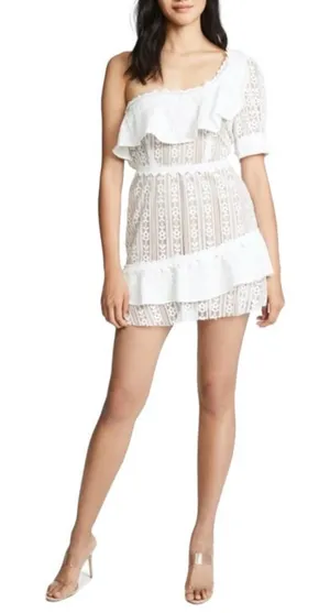 New Boho Romantic For Love & Lemons Lovebird Mini Dress Size S thumbnail 1