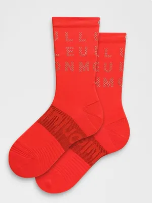 lululemon athletica unisex Power Stride Crew Socks with Logo Reflective Detail M thumbnail 3