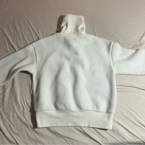 A New Day Half Zip XS Sweatshirt Cream Pullover thumbnail 3