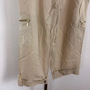 Zenergy by Chico’s beige cargo capri pants thumbnail 3