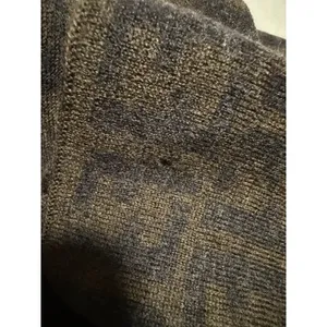 Fendi Merino Wool Vintage Brown Scarf Made In Italy Monogram Old‎ Money thumbnail 9