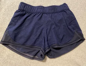 Lululemon Two With One Short Mid Rise 3” Size 6 Midnight Navy Chakra Print thumbnail 4
