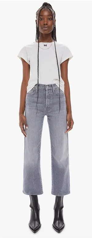 Mother Denim The Rambler Ankle In Uncommon Ground Gray Size 29 thumbnail 1