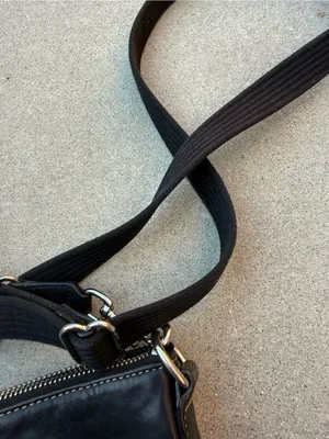 Classic Black Leather Satchel Bag Multi thumbnail 6